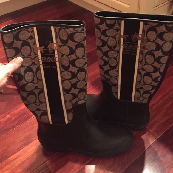 Coach rain boots
