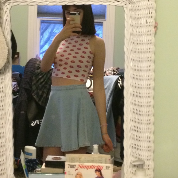 American Apparel Jean skirt