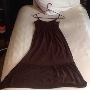 Chocolate brown maxi dress