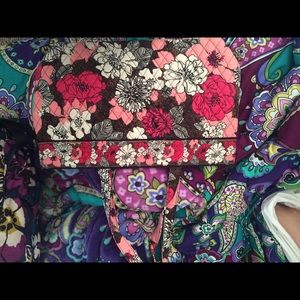 Vera Bradley mocha rouge east west tote