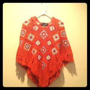 Forever 21 hooded poncho