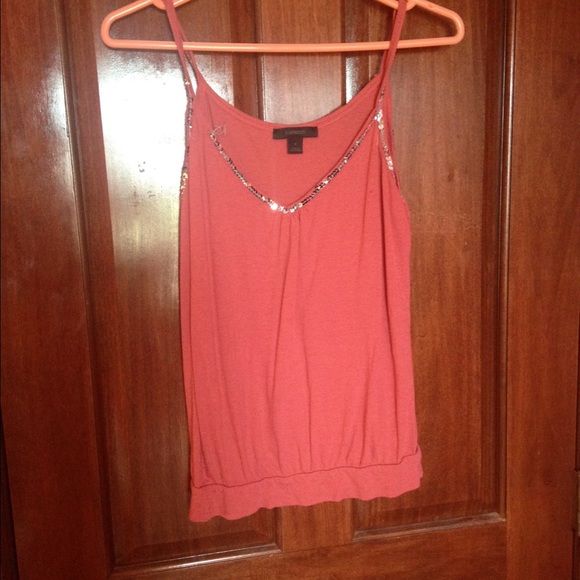 express salmon tank top