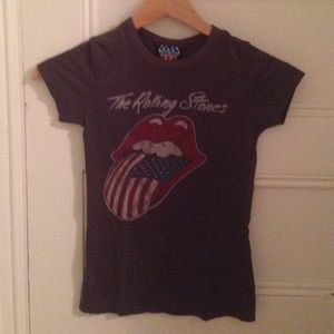 Grey Rolling Stones Shirt