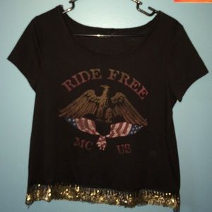 black Nollie eagle tee