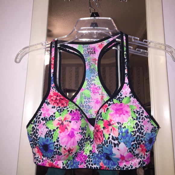 TradedPink Victoria's Secret colorful sports bra - Picture 1 of 2