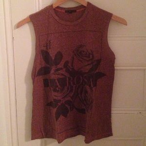 Orange "LA ROSE" Muscle T