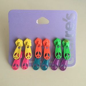 Claire's zipper earrings