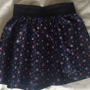 Floral Denim Forever 21 Skirt