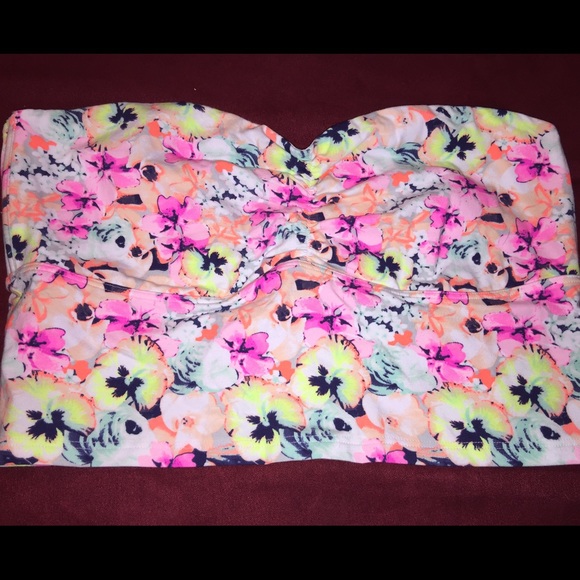 Pink Victoria's Secret colorful floral bandeau