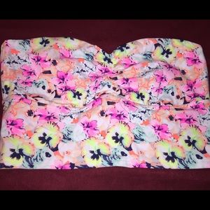 Pink Victoria's Secret colorful floral bandeau