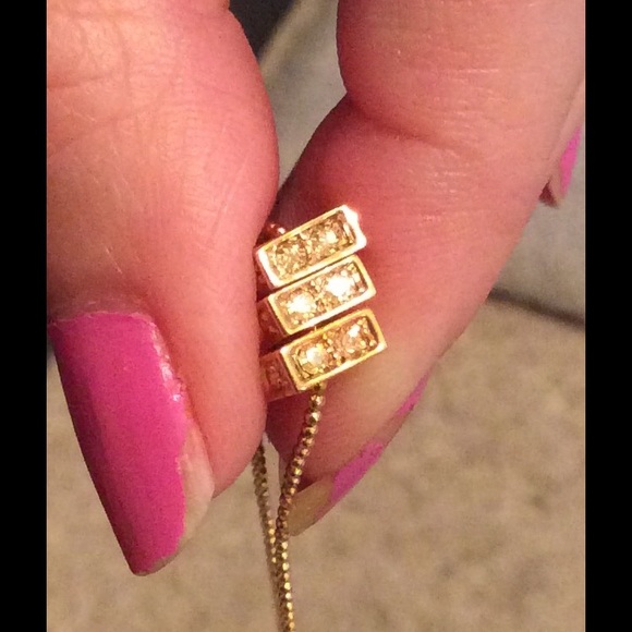 TS Swarovski Gold Triad Pendant - Picture 4 of 4