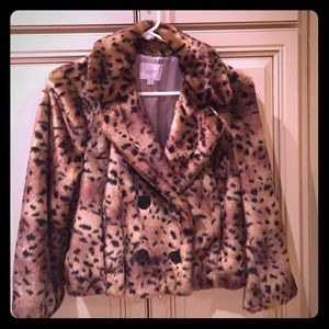 Ann Taylor Loft leopard coat
