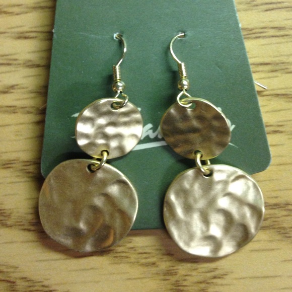 Gold dangle earrings