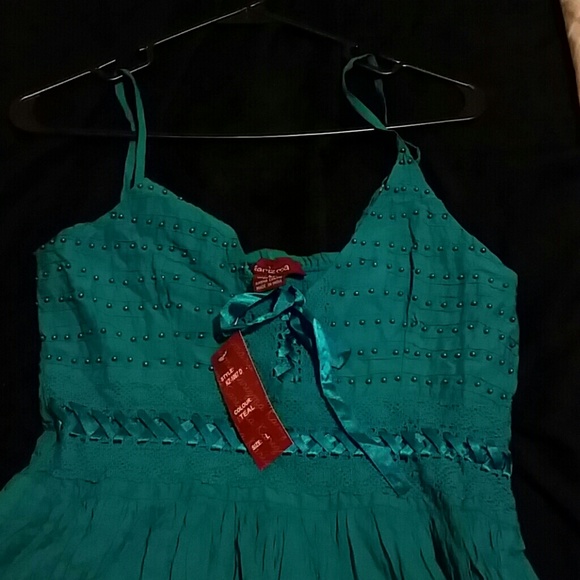 Teal Summer Dress - Picture 1 of 3