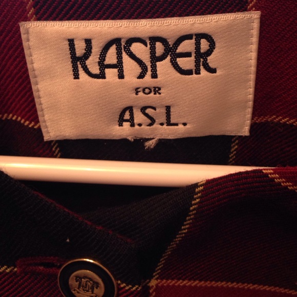 Kasper, long, plaid jacket - Picture 3 of 4