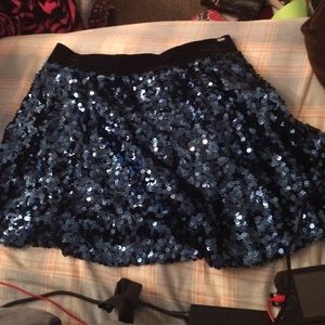 Sequined blue skirt never worn!