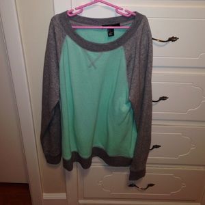 mint/heather grey sweater from forever21