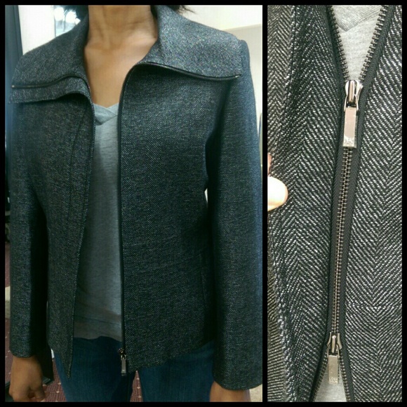 Anne Klein - Gray boat neck jacket - size 12