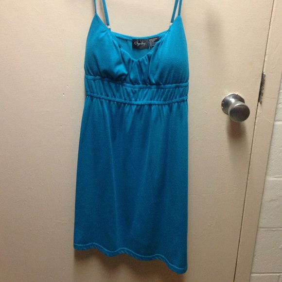 Teal summer dress