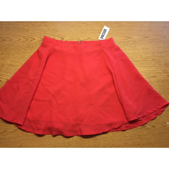 Orange High Waisted LA Hearts Skirt