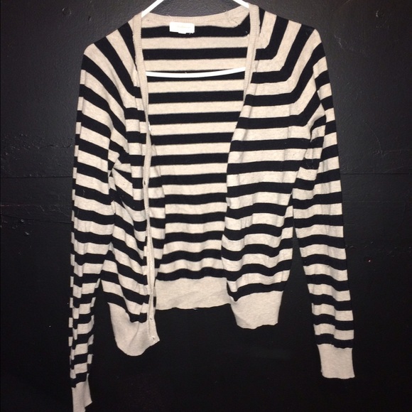 Striped cardigan. - Picture 1 of 2