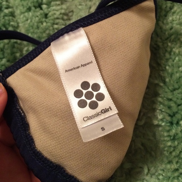 AA nylon tricot triangle bikini top - Picture 2 of 3