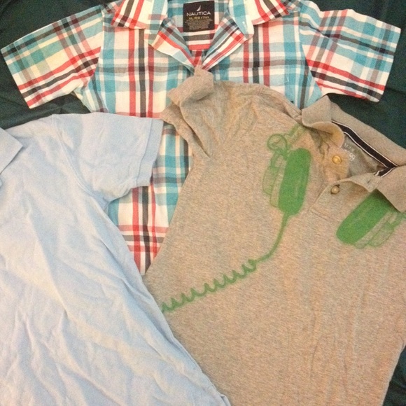 Lot of 3 Nautica/Children's Place Shirts Size 7