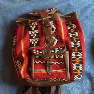 homemade Moroccan backpack