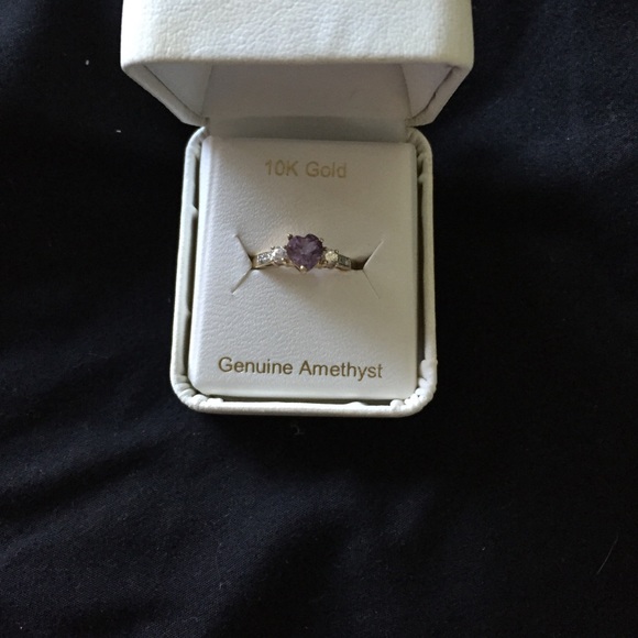 jcpenney Jewelry K Gold Genuine Amethyst Ring Poshmark