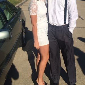 White homecoming dress