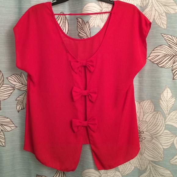 Red blouse