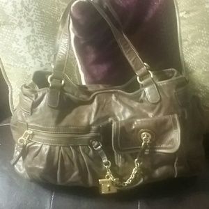 Juicy couture brown leather handbag