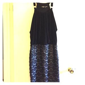 Black and silver going out dress
