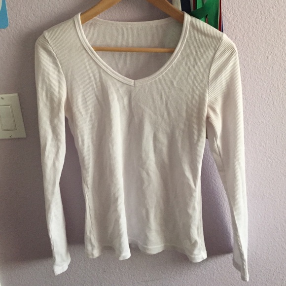 WHITE THERMAL COTTON LONGSLEEVE