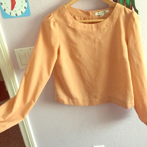 Long sleeve crop top