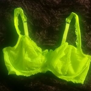 Victorias secret bra 36dd neon green