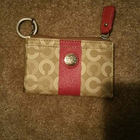 Coach key chain id holder