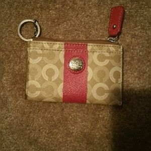 Coach key chain id holder