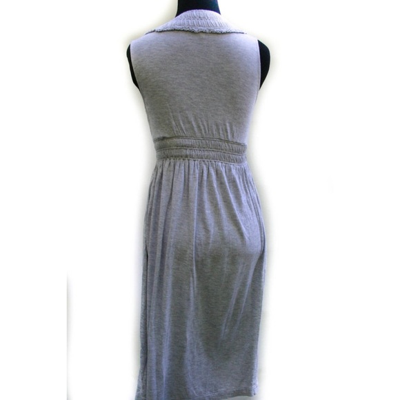 🚫SOLD🚫J Crew Heather Gray Cotton Knit Dress - Picture 2 of 3