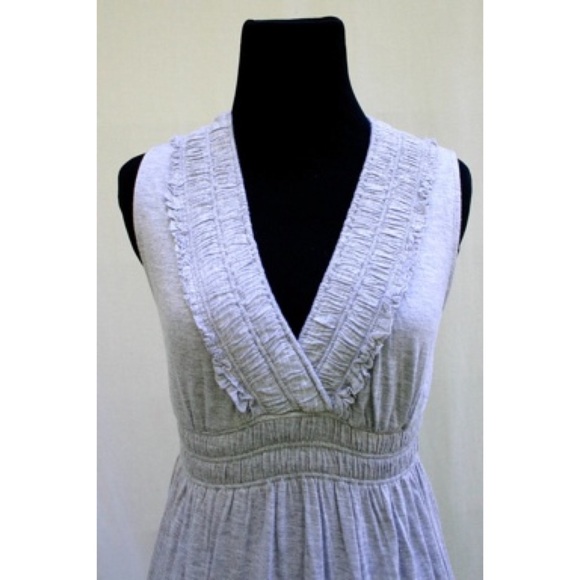 🚫SOLD🚫J Crew Heather Gray Cotton Knit Dress - Picture 3 of 3