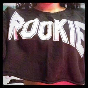 Black Long Sleeve Crop Top