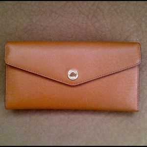 Michael Kors Saffiano Carryall Wallet w/ Coin