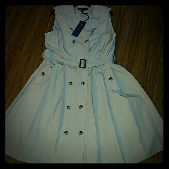 Anne Klein Sleeveless Trench Dress sz16