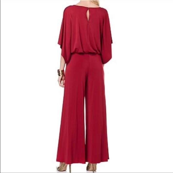 Kyle Richard jump suit cranberry size xs - Picture 2 of 2