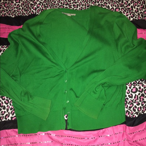 Green cardigan