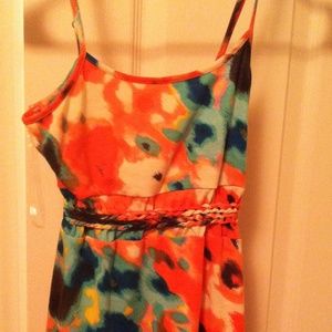 Target hi low watercolor dress