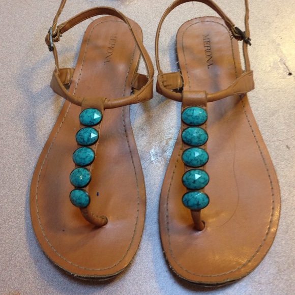 Teal sandals