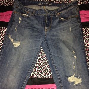 Distressed jeans