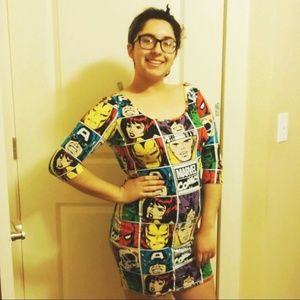 Nerdy Marvel Comics Dress