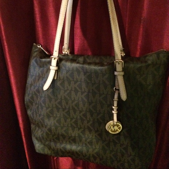 Bundle Authentic Michael Kors brown purse & dress